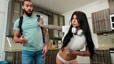 Tattooed Girl Goes From Solo Fingering to Gagging Deepthroat… Then Gets Pounded With Legs Pinned Back