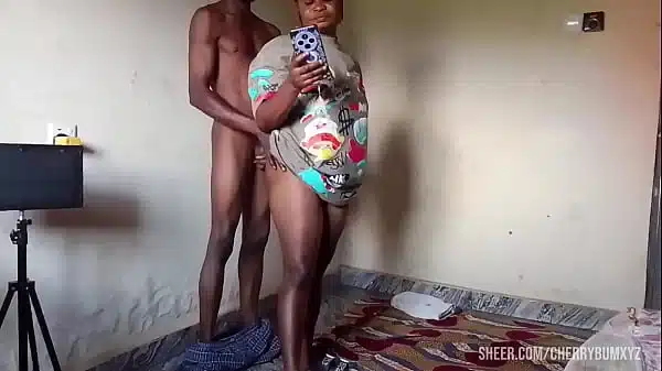 Village girl dancing to the rhythm