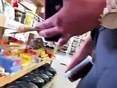 Cameltoe at supermarket