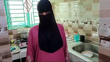 Cheating husband fuck Hijab house maid when no one at home bangla