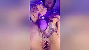 Double Penetrating My Pussy And Asshole