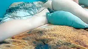 Horny Stepmom Pillow Humping With Vibrator Until Orgasm