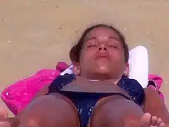 Latina Bikini Camel Toe Showoff