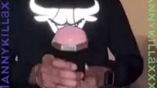 Mannykilla playing with new toy!