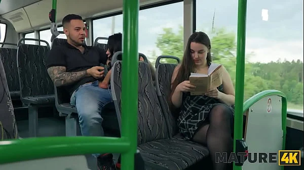 MATURE4K. FUCK ME IN THE BUS! In front of… Hot sex with Vitoria Vonteese & Jack 23