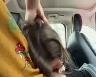 Real Amateur Latina MILF Public Backseat Blowjob And Creampie