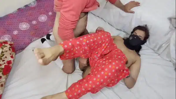 Romantic Desi couple enjoying bareback anal sex, Busty girl Amrozia loves Black friend’s Cock