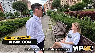 VIP4K. Blowjob for a stranger?