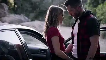 When Kristen needs a ride and hitch hikes her way back home, the dude is about to take her somewhere else. Then she comes up with plan, suck his dick!