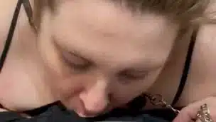 Blowjob with leash and collar 🐾🖤🔥😍💦