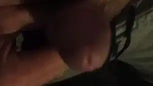 I take the dick out of my panties and show my dickhead.