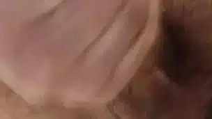 Jerking off with saliva in the bathroom.