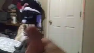 Just busting a quick load from my big hard cock
